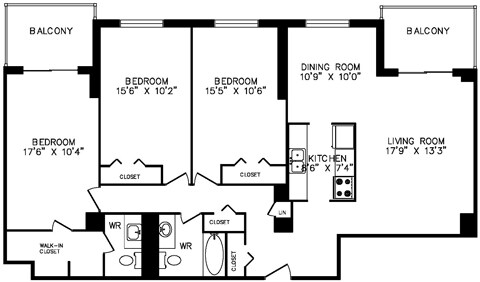 3 HAB/1.5 BA - Islington Towers