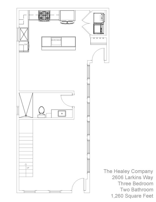 1st Floor Layout - 2606 Larkins Way