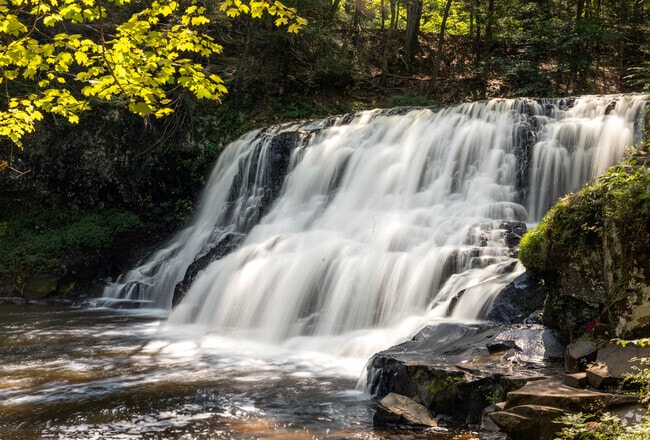 Take a hike and admire the beautiful waterfall at Wadsworth Falls in Middlefield.