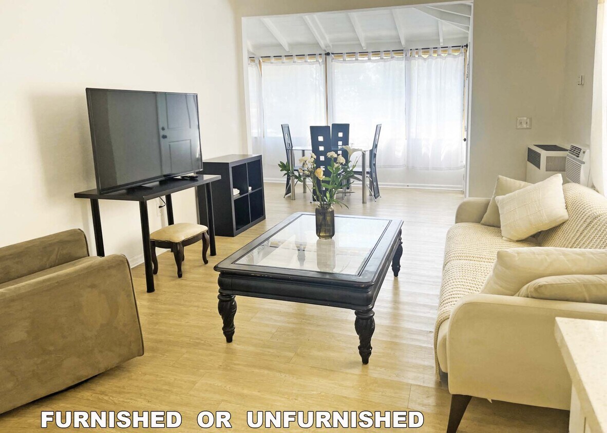 Living Room Furnsh'd - 1108 N Sweetzer Ave