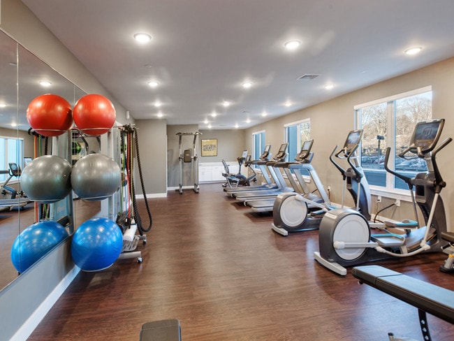 Our fitness center has many options to customize your workout. Control the TV and music to maximize your workout! - Waldwick Station