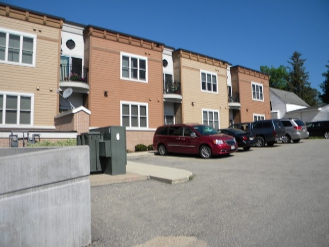 Rear View w/ Parking - Darlington Heights Apartments