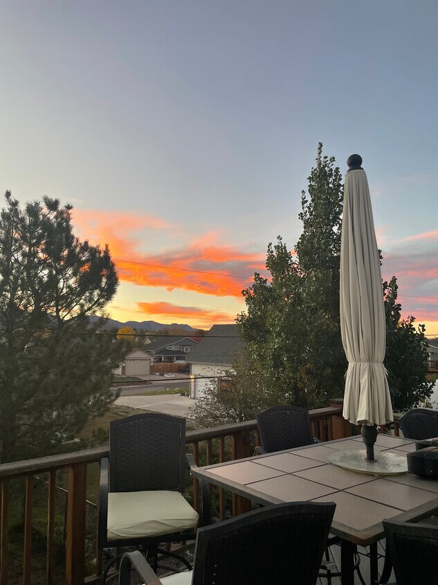 Sunset from the deck - 8165 S Cody St