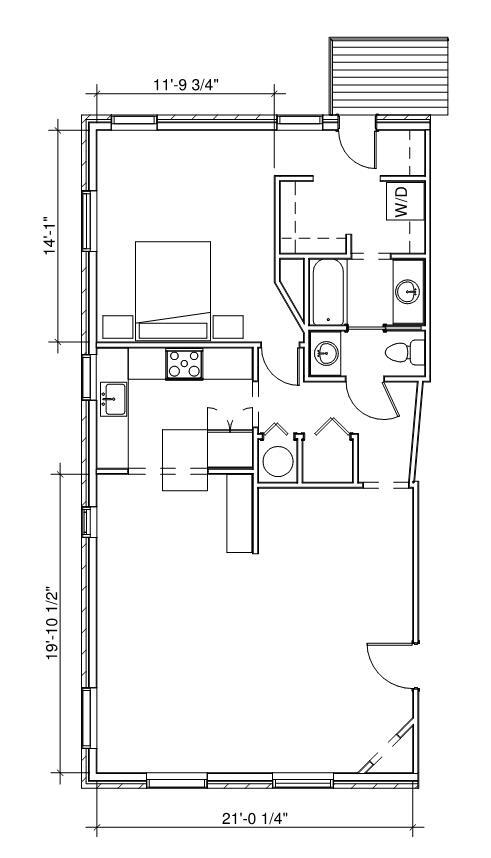 Plano de planta - 1105 N Sherman St