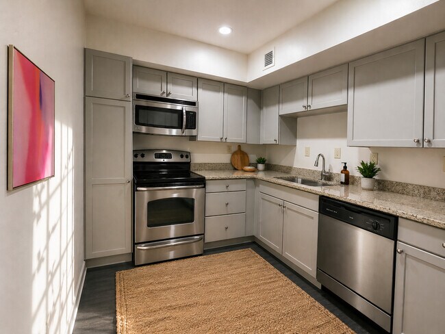 1 dormitorio, 1 baño, unidad de esquina / cocina - The 700