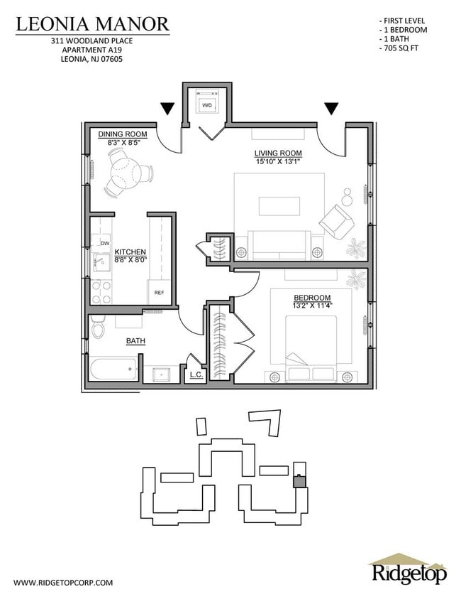 Foto del interior - Leonia Manor: In-Unit Washer & Dryer, Heat...