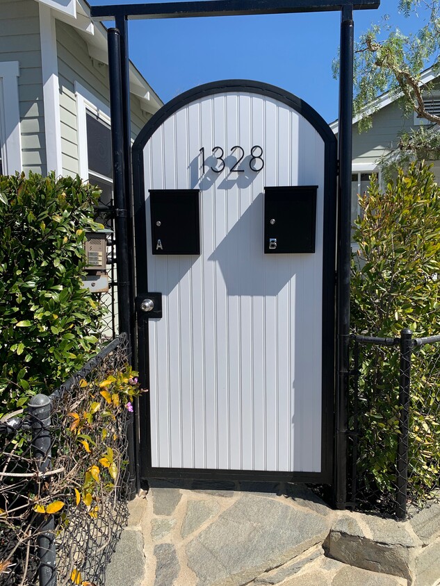 Front Entry Gate - 1328 Electric Ave