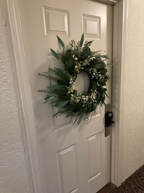 Front Door with new keypad entry - 23 Country Club Dr