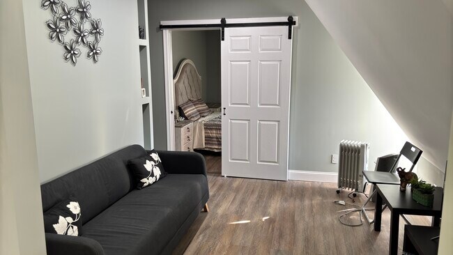 Sala de estar con televisión y muebles - 46 Bridge St