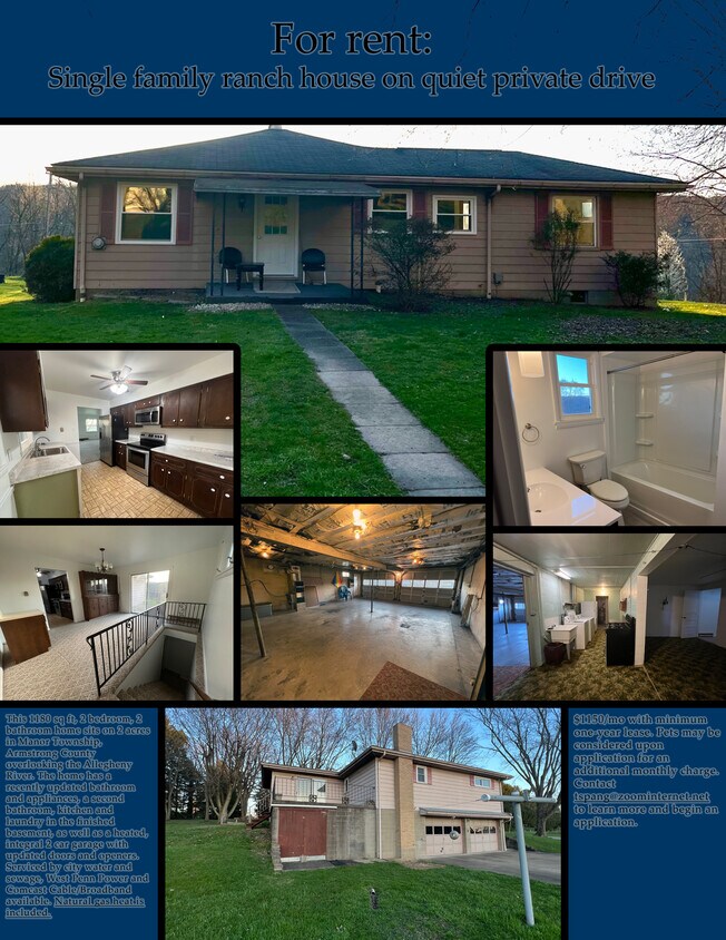 121 N Riverview Dr, Ford City, PA 16226 House Rental in Ford City, PA