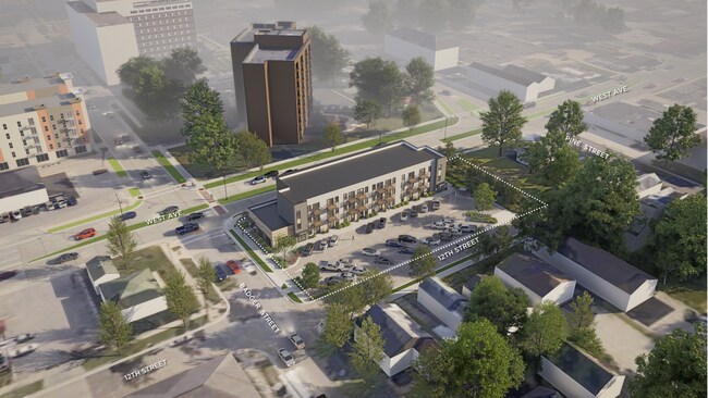 Vista aérea de Badger West - Badger West Residences