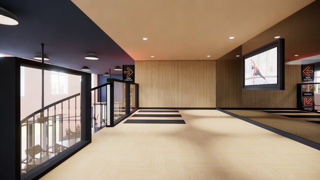 Encuentra tu zen en nuestra área elevada de estudio de yoga. - Modera Beaverton