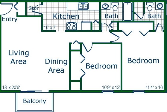 Village in the Park Apartments – Birch