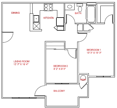 2HAB/1BA - Blossom River