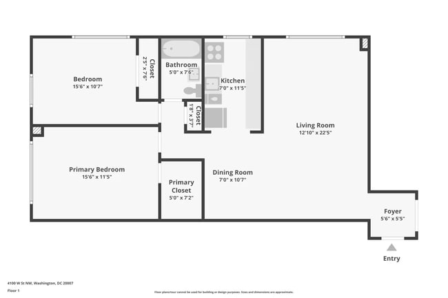 layout - 4100 W St NW Apartment