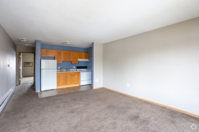 1BR, 1BA - 520SF, Living Room - Azure Apartments