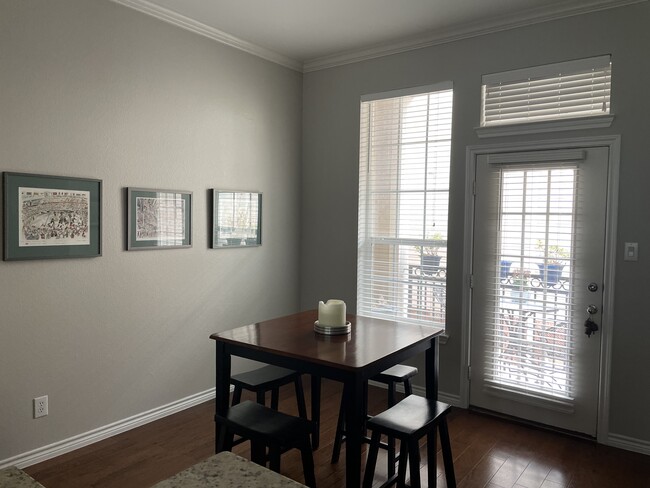 Dining room and attached patio - 15826 Quorum Dr