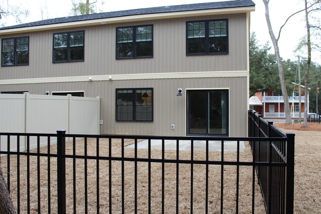 back yard fenced in with patio pad - 581 Bend Ave