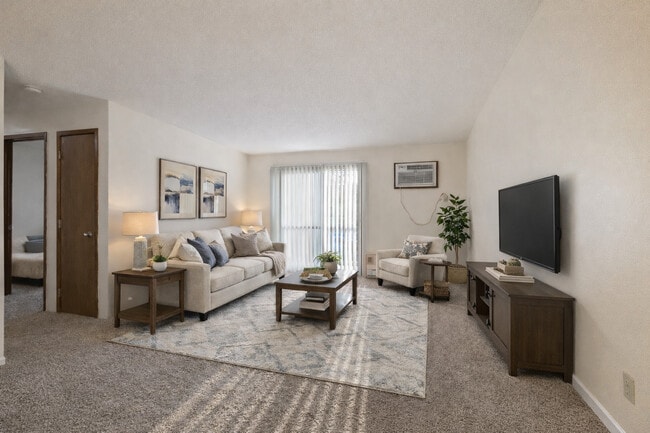 Furnished Living Room - Woodside Park Apartments