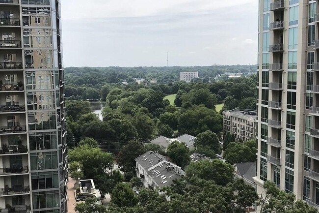 View of Piedmont Park from the balcony. - 1101 Juniper St NE
