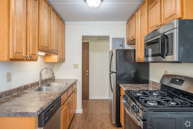 Remodeled Kitchen (w/o granite countertops) - River Bluff Apartments