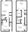 Two Bedroom Townhome Apartment