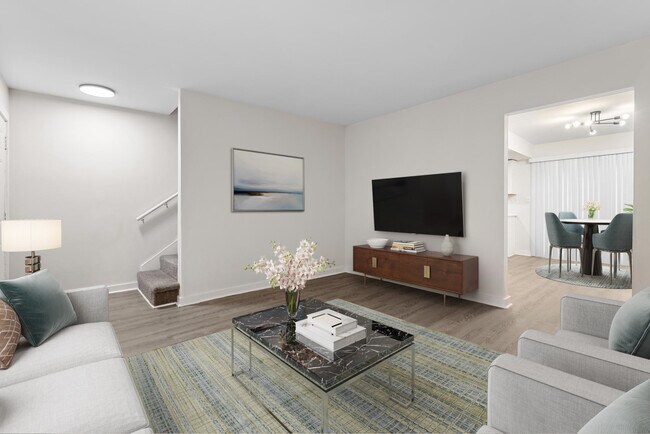 Sala de estar - Cobbs Creek Apartments