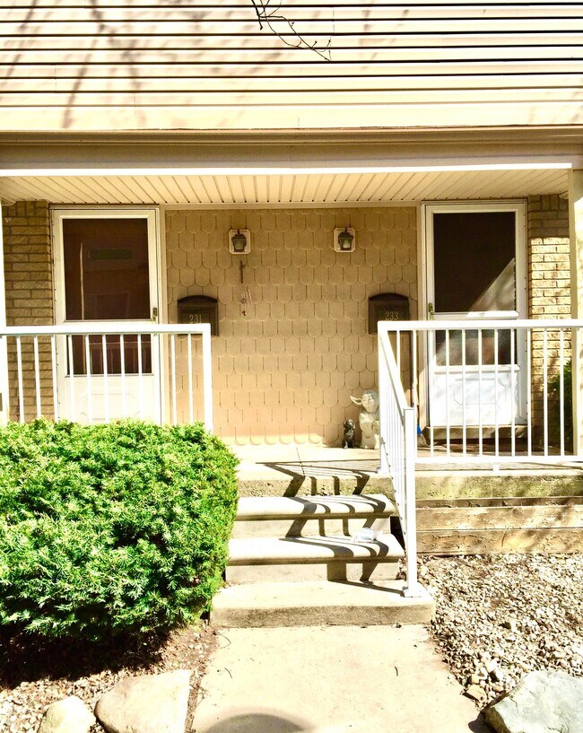 Front Entrance for two townhomes - 233 West Spring Street