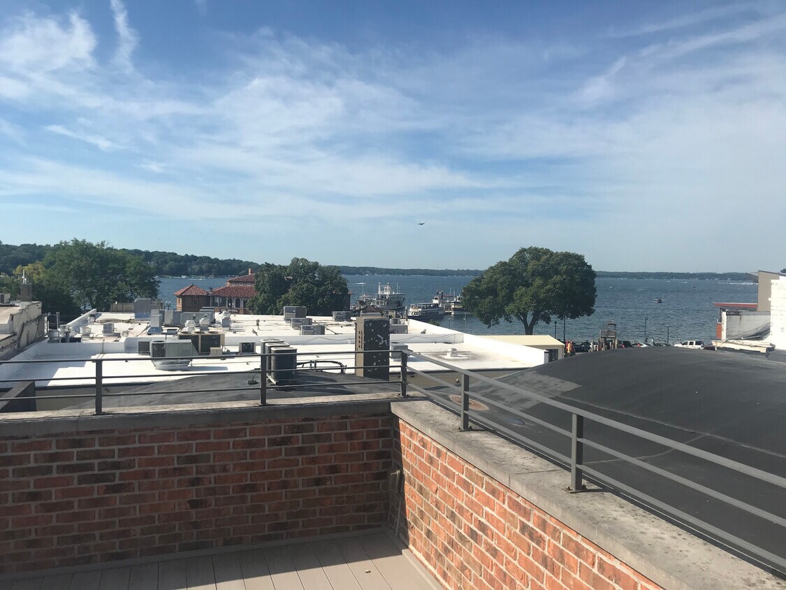Private Rooftop Deck Overlooking Riviera and Lake Geneva - 812 W Main St
