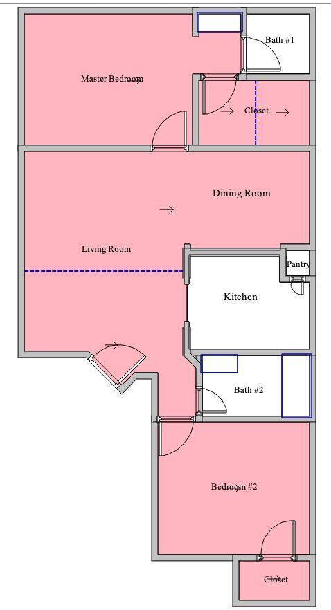 Plano de planta - 500 E Denton Dr