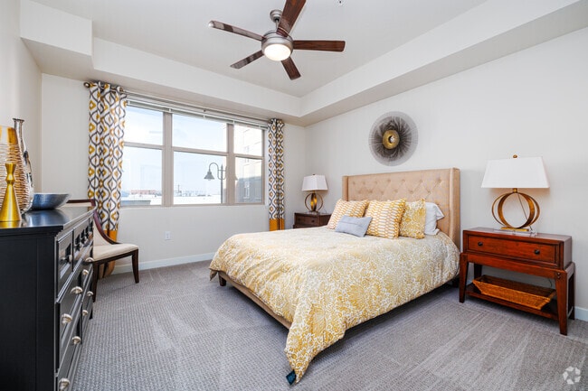 1BR, 1BA - 827SF - Bedroom - The Vue at Sugar House