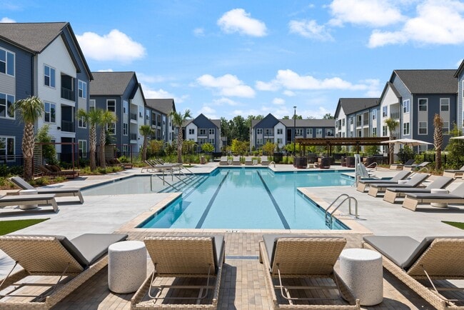 Half Olympic-sized Swimming Pool with Lap Lanes - Marlowe Summerville