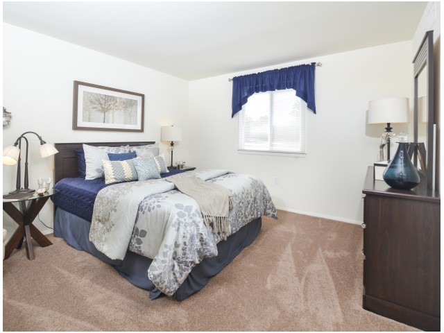 Sample Bedroom - Carlisle Park Apartments