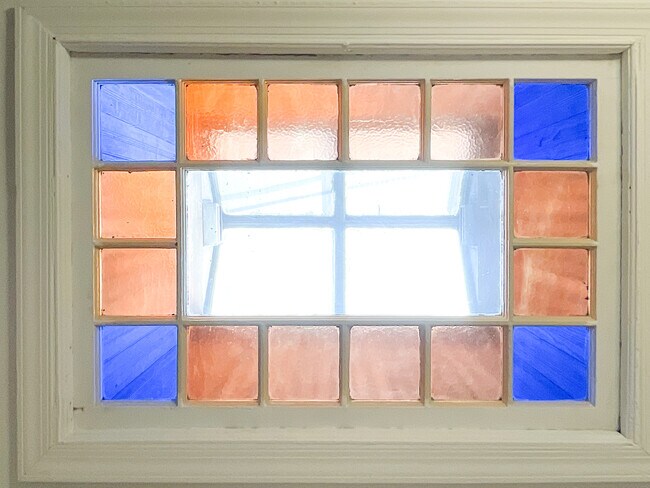 Beautiful Original Stained Glass Hallway Skylight - 1724 18th St NW