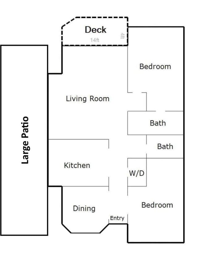 condo floorplan - 15340 Macadam Rd S