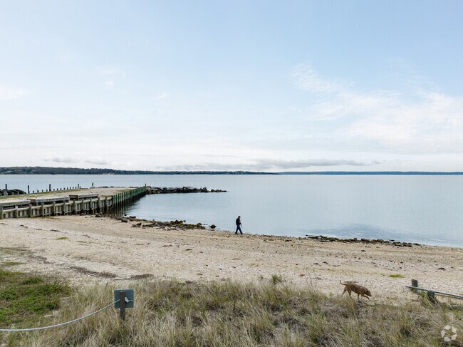 Cutchogue residents can enjoy the long sandy beaches overlooking Little Peconic Bay.