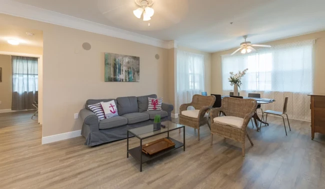 Spacious, wonderfully designed Living Room with 55" smart TV. - 3384 Corona Village Way