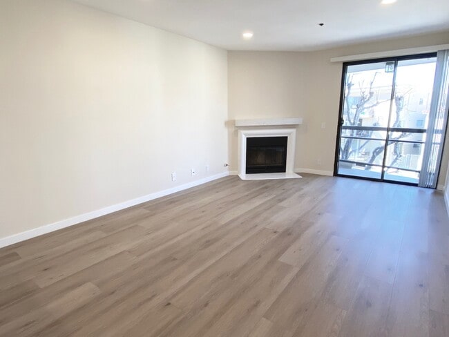 Living area of apartment #201 - Palm Court Apartments