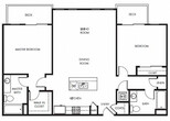 Plan 9 - 2 Bedroom 2 Bath