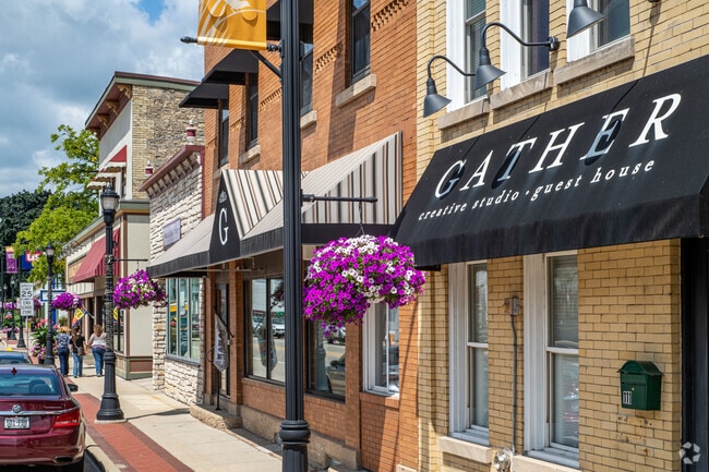 The main street of downtown Waunakee has a plethora of small local shops to visit.