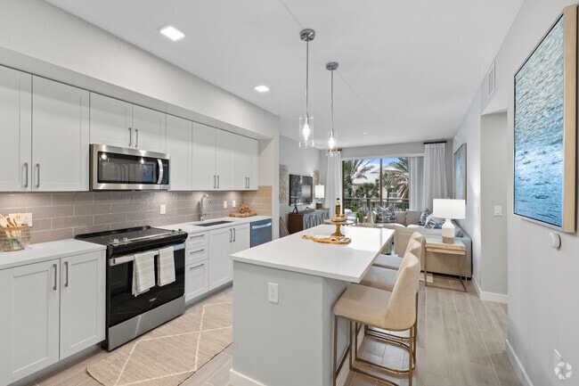 2BR, 2BA B1 Kitchen/Living - Mayla Pompano Residences Apartments