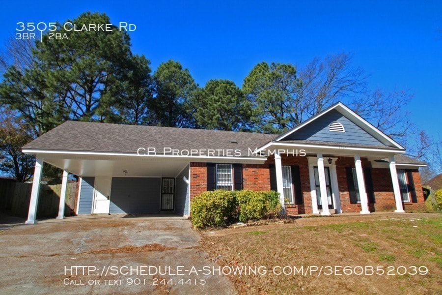 3505 Clarke Rd, Memphis, TN 38115 House for Rent in Memphis, TN