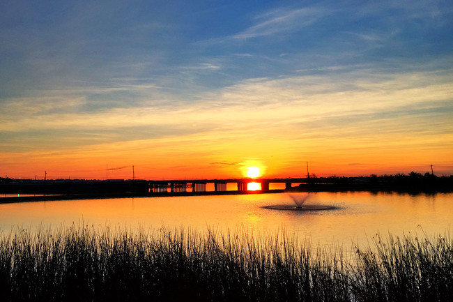 Sunset over the lake - Village on the Lake