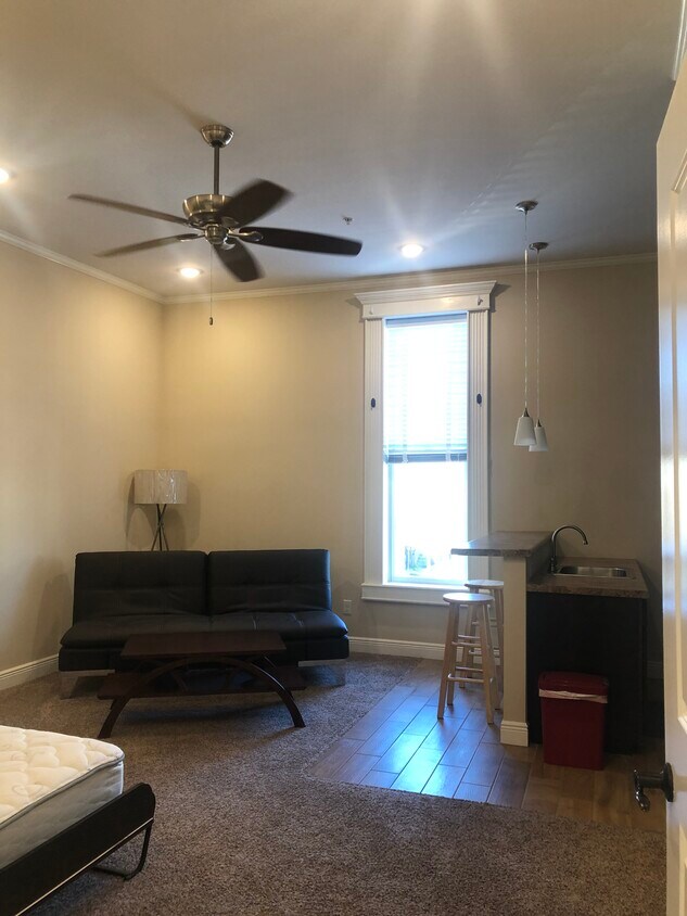 Grandes ventanales con vistas al centro de la ciudad. - 114 E University St