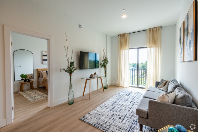 2BR, 2BA - 820SF - Living Room - SORA Apartments