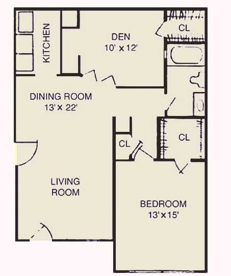 1HAB/1BA - Robinson Apartments