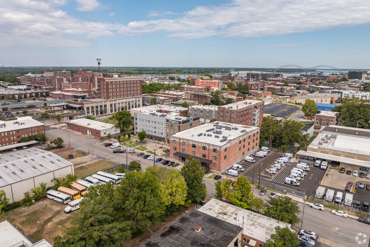 Aerial Photo - South Main Artspace Lofts