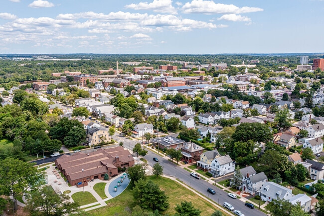 The residential part of New Brunswick, NJ. is likened to suburb living.