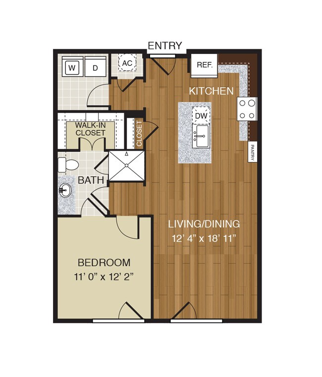 WaterWall Place - A4 - 1 cama - 1 baño - 72 m2 - WaterWall Place