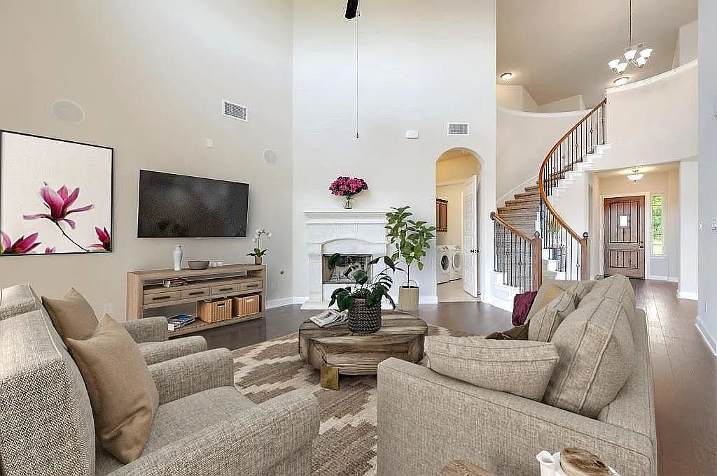 Living room rendered - 3811 Ashbury Rd